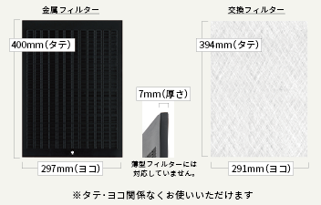 297mm×400mm枠用 - 換気扇のスターフィルター【公式サイト】